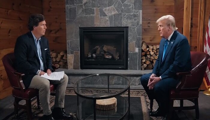 During the interview with Trump, Carlson asked him whether he was afraid of being assassinated
