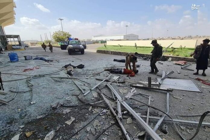 یمن کے شہر عدن کے ایئرپورٹ پر زوردار دھماکہ، درجنوں افراد ہلاک اور متعدد زخمی ہوگئے