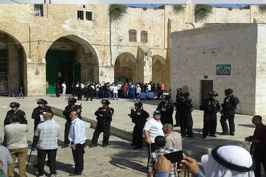 یہودی شرپسندوں کی جانب سے مسجد اقصیٰ کی بے حرمتی کا سلسلہ جاری، درجنوں یہودیوں نے مقدس مقام کی توہین کی