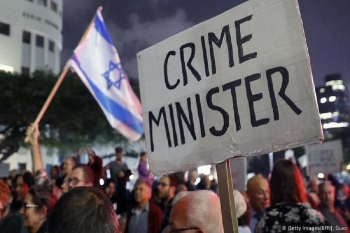 نیتن یاہو کی بدعنوانی کے خلاف ایک بار پھر سے اسرائیل میں شدید مظاہرے شروع ہوگئے
