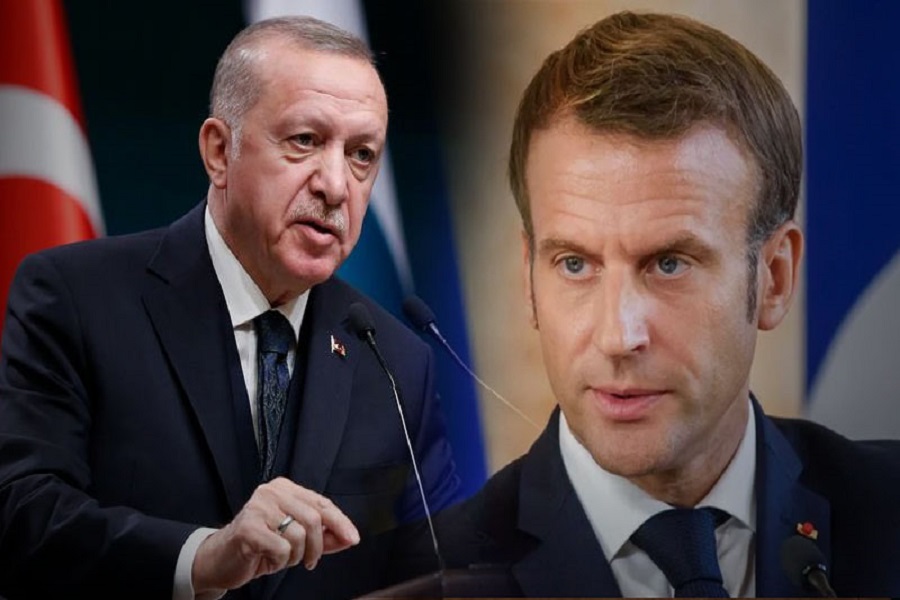 ترک صدر رجب طیب اردوان نے فرانسیسی صدر کے خلاف بڑا بیان جاری کردیا