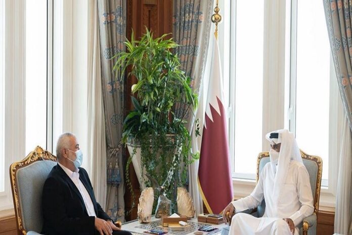 اسماعیل ہنیہ اور امیر قطر کے مابین اہم ملاقات، خلیجی ممالک میں مصالحت کے اعلان پر مبارک باد پیش کی