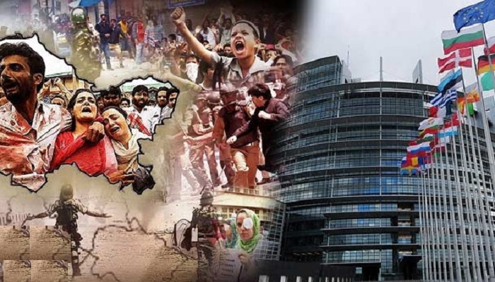 مقبوضہ کشمیر میں یورپی ارکان پارلیمنٹ کی متوقع آمد کے خلاف کشمیری عوام میں شدید غم و غصے کی لہر پیدا ہوگئی