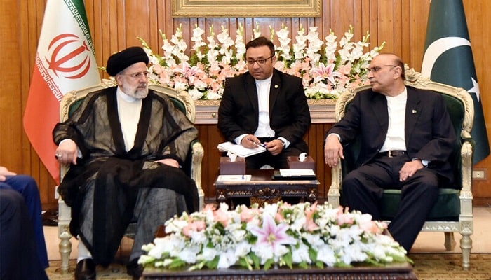 آصف زرداری ابراہیم رئیسی